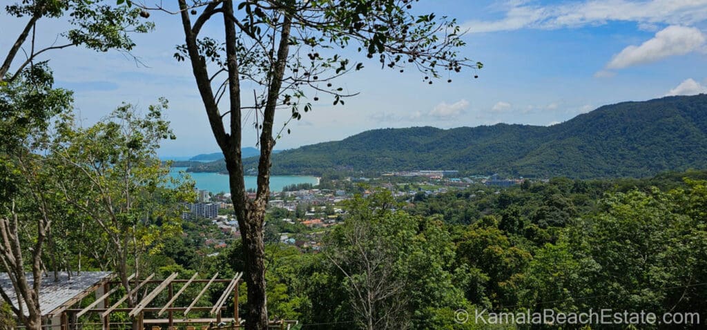 Panoramic view of Kamala Bay from Baan Rai I Talay Cafe Phuket