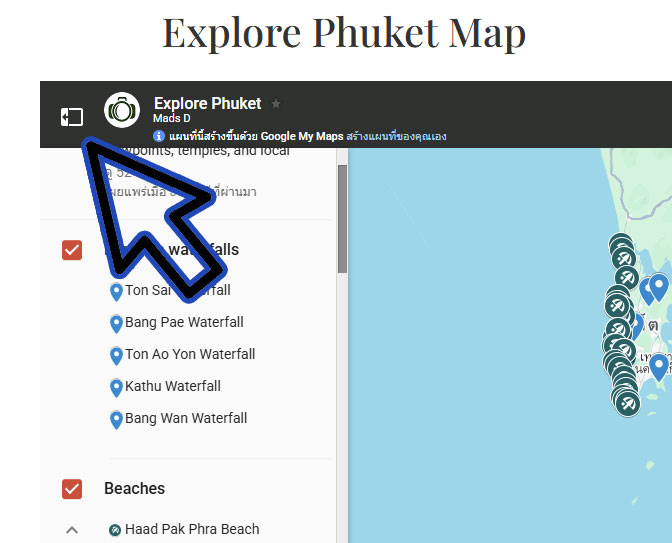 Explore Phuket Map 1 sibe bar